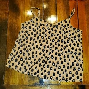 ANIMAL print brown & black tanktop XS